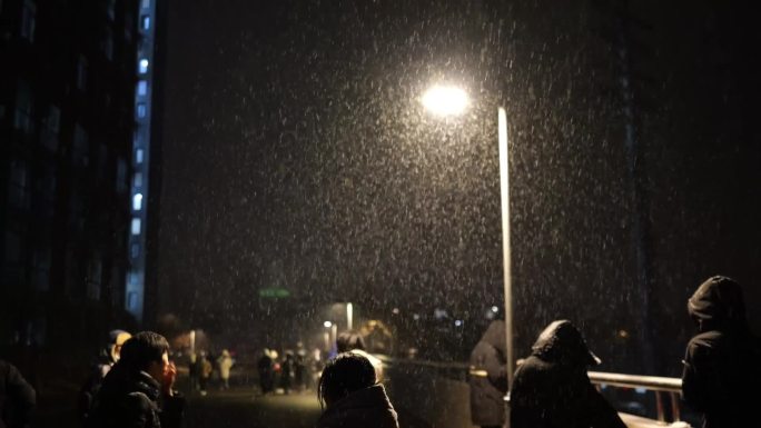 北京校园初雪