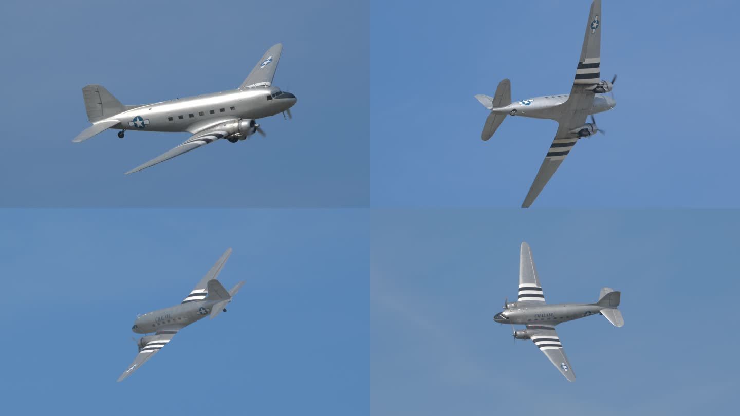 4K高质量：美国C-47运输机