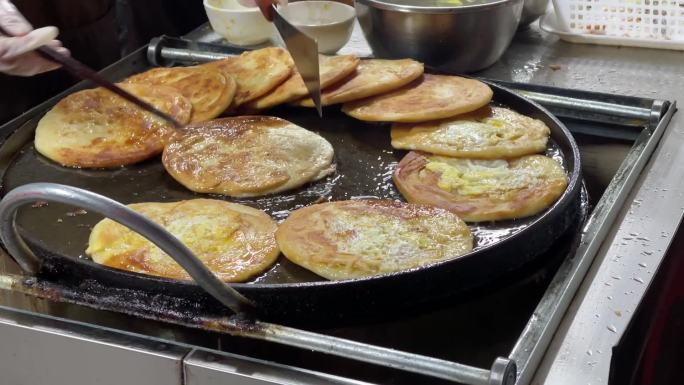 鸡蛋灌饼制作慢动作