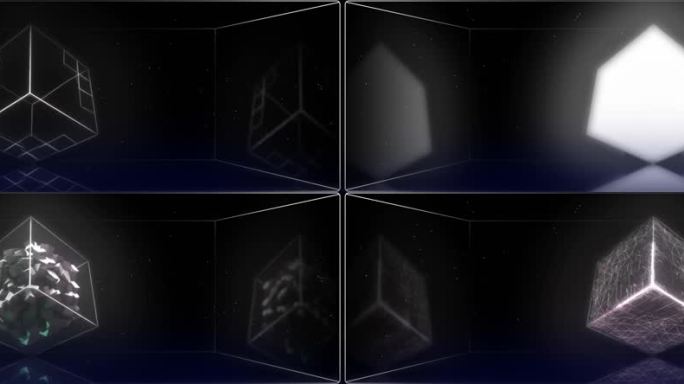 动态素材 方块 vj视频 立方体 box