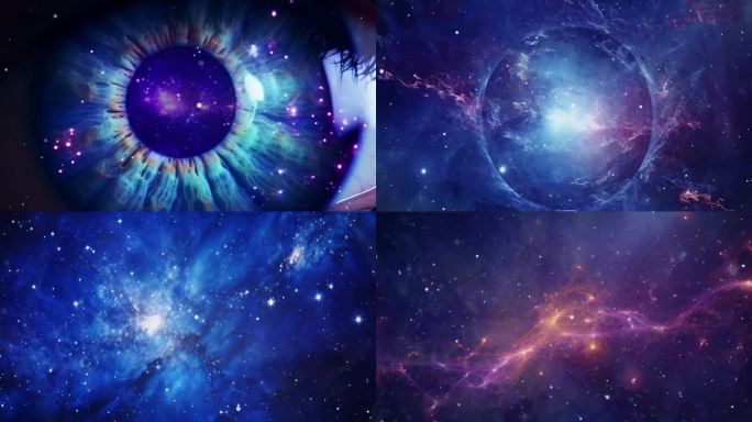 星空宇宙穿梭 眼睛穿越到宇宙