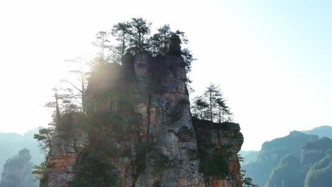 张家界黄石寨风景区航拍全景