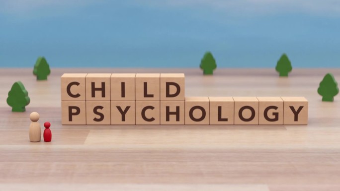 儿童心理学标题，抑郁症心理健康精神病学医生护理帮助3d动画- 4K库存视频