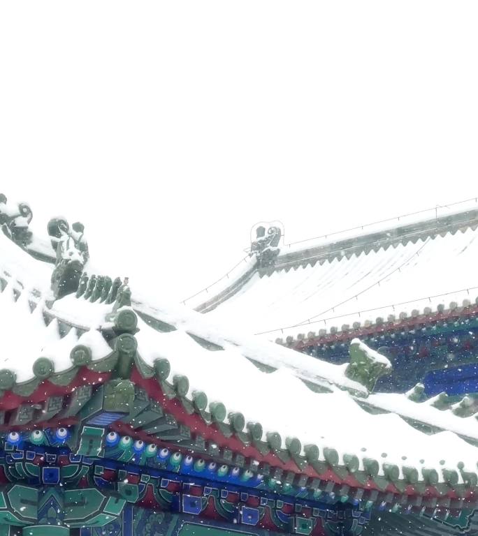 北京天坛雪景高清视频