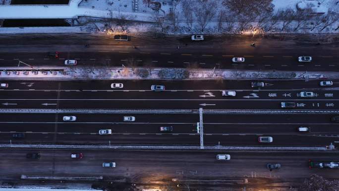 2023年石家庄雪景航拍