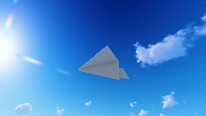 纸飞机希望 放飞 梦想
