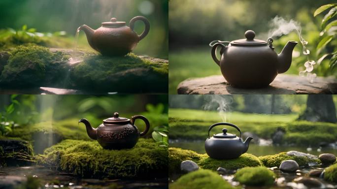 茶壶禅意意境素材