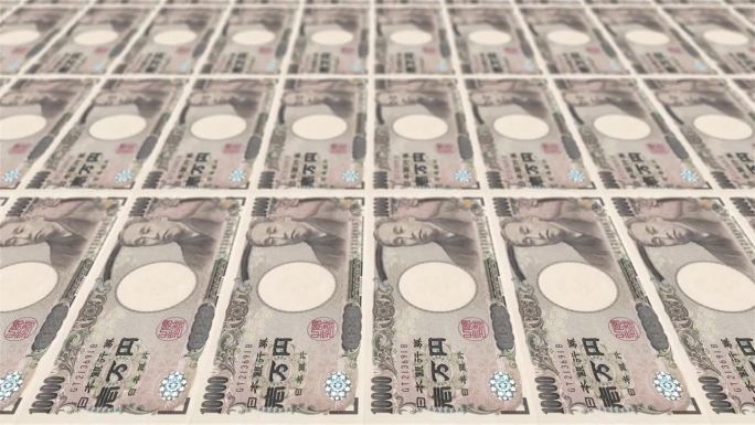 印刷10000日元钞票