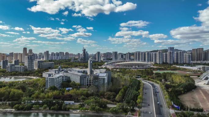 烟台城市空镜滨州医学院