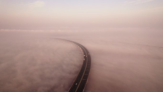 洞庭湖大桥平流雾
