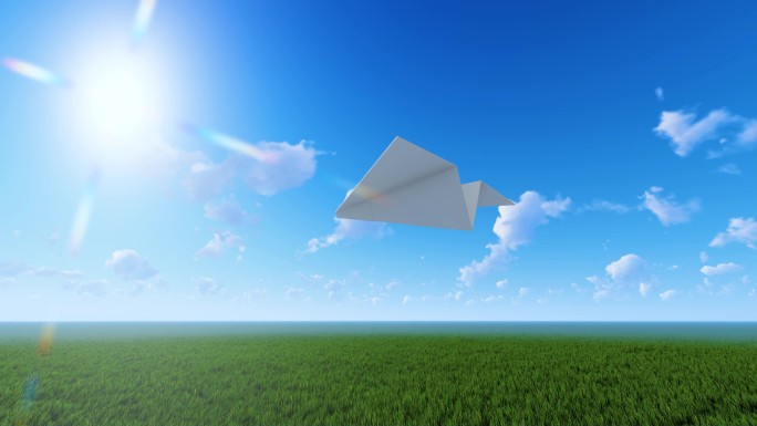纸飞机希望梦想未来青春