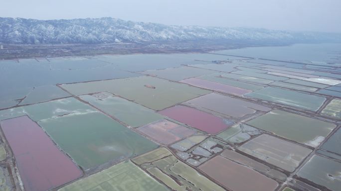 山西运城冬日盐湖