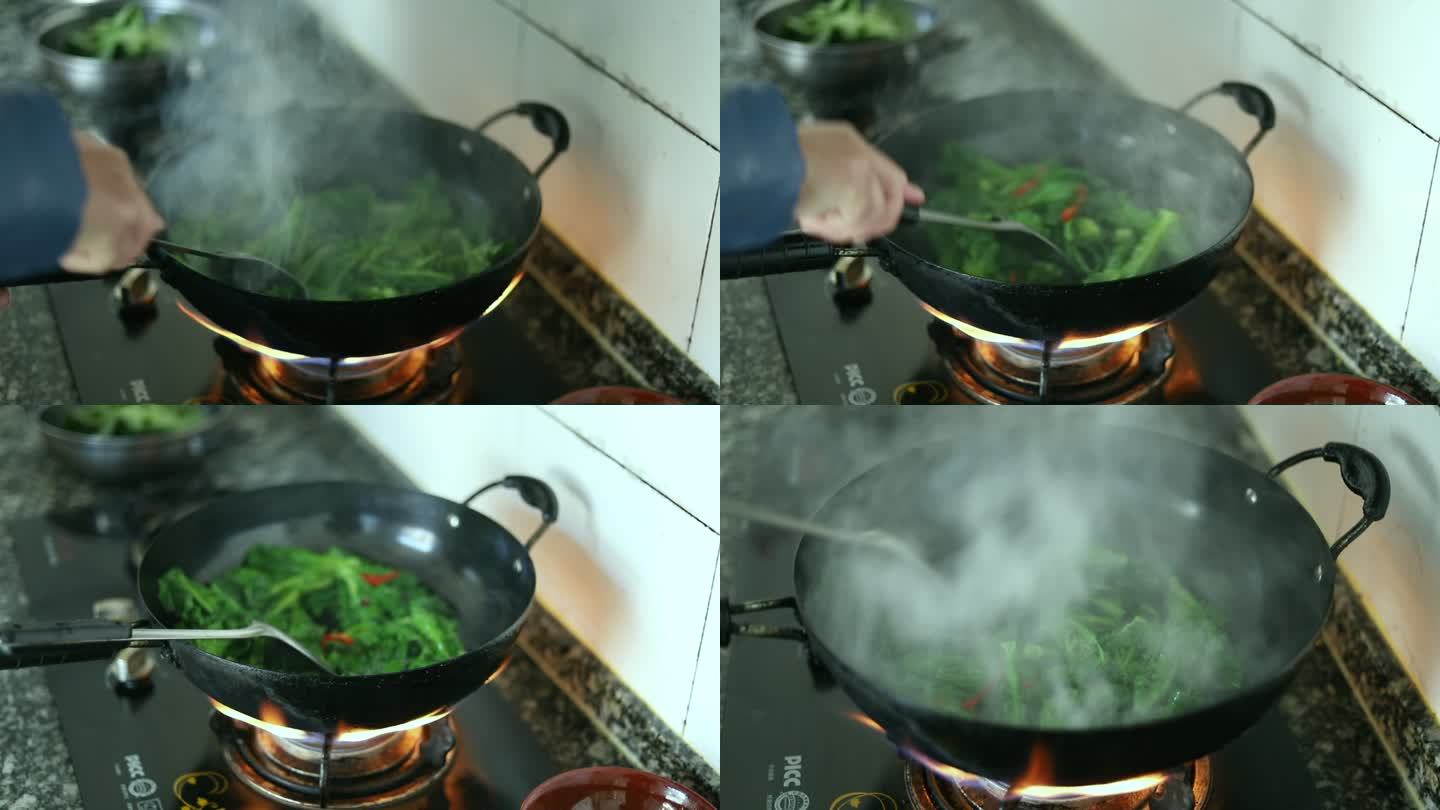 炒油菜尖菜头儿蔬菜