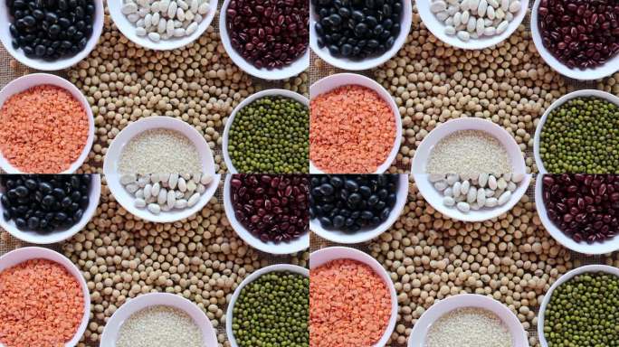多种豆类植物有机蛋白质，对身体健康有益。
