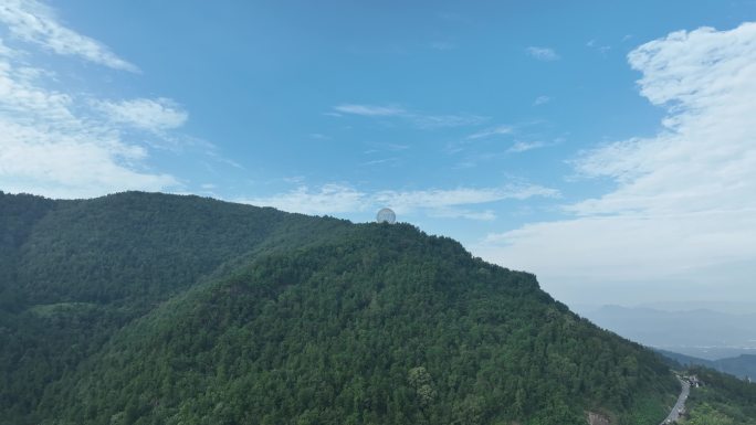 汉中4K航拍大自然风景树林山水大汉山