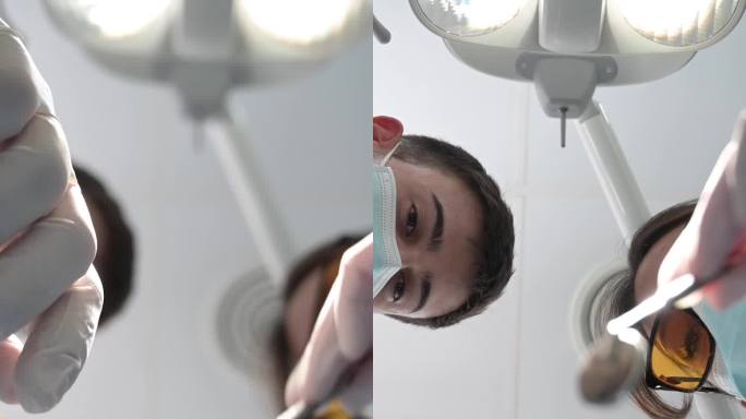 牙医的观点。垂直视频
