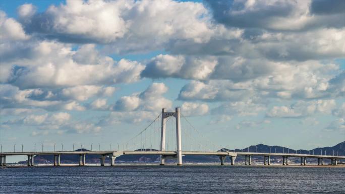 烟台城市空镜开发区夹河大桥