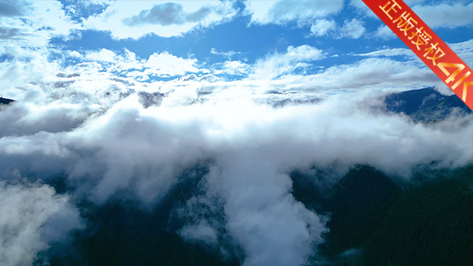 高山云海清晨雪山大气震撼片头4K