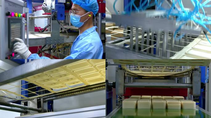 一次性可降解餐盒生产过程