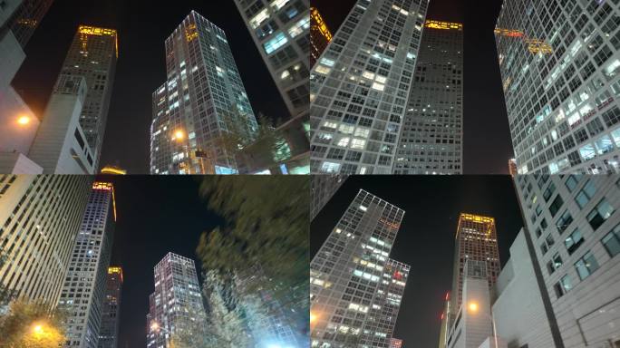 第一视角建外SOHO大楼夜景合集