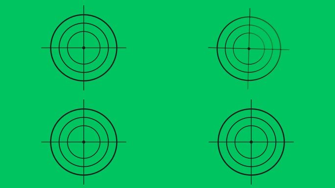 2D动画狙击范围图标，第一人称瞄准和射击