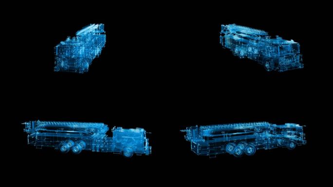 全息科技感消防车