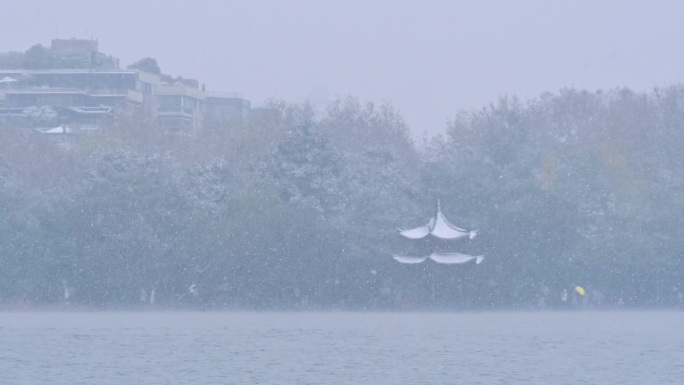 杭州西湖雪景