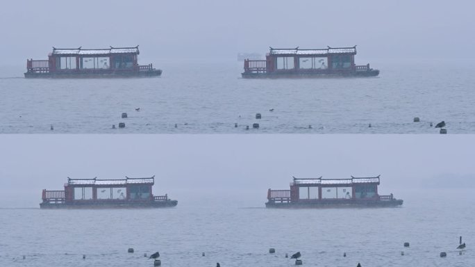 杭州西湖雪景