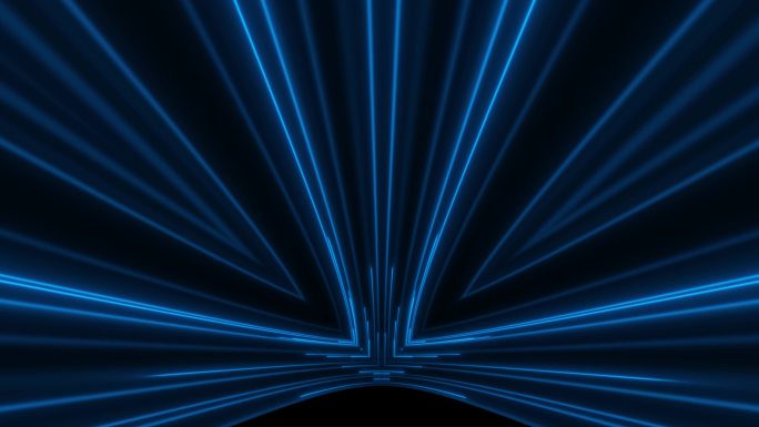蓝色光束光线线条光效粒子发散扩散变化背景