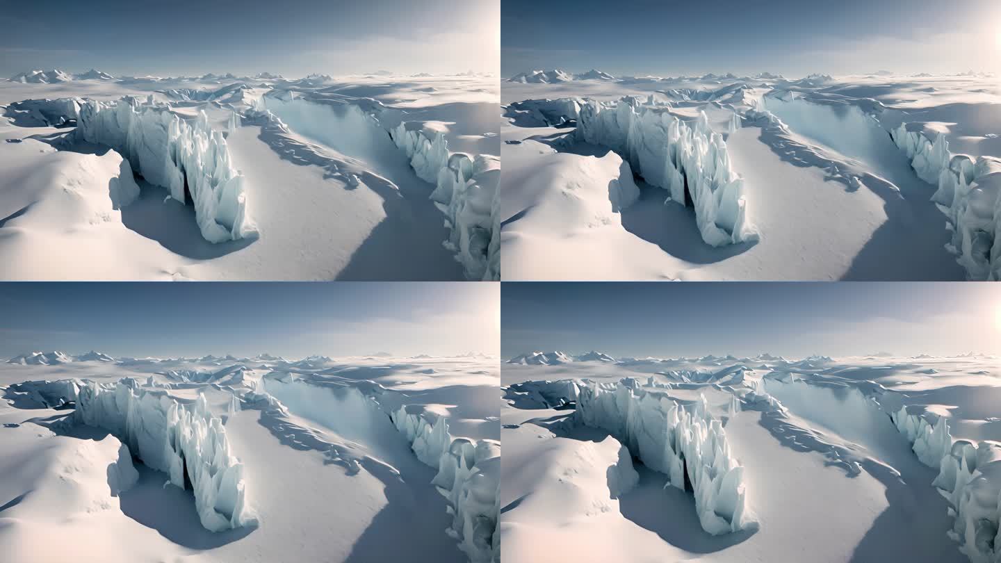 极地冰川景观