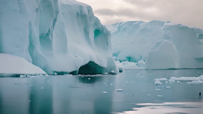 极地冰川景观