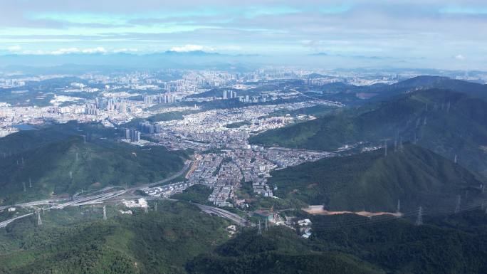 深圳园山街道大景航拍