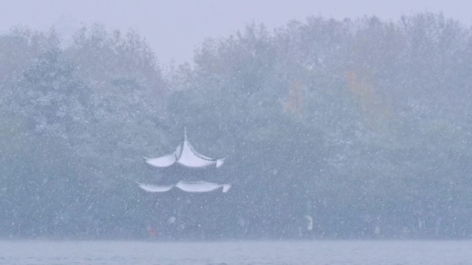 杭州西湖雪景