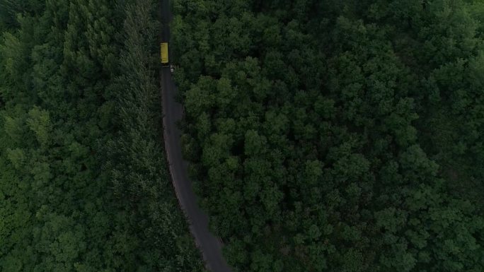 乡村道路航拍