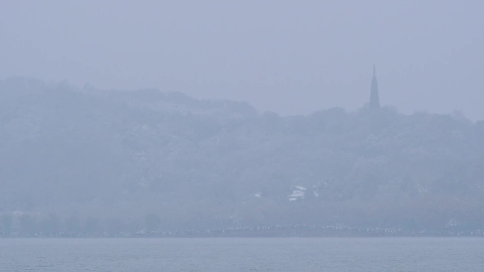 杭州西湖雪景