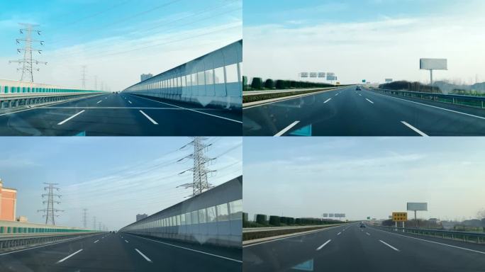 汽车行驶在高速路视频素材