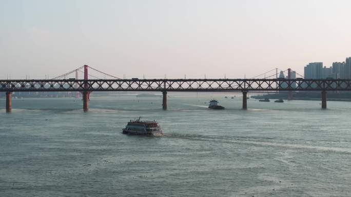 长江大桥 船 武汉 长江