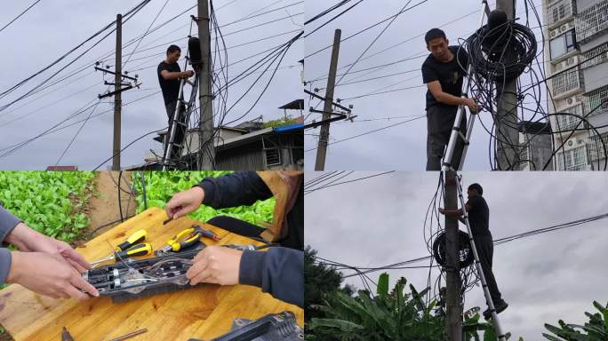 通讯光缆维修通讯设备电信爬电缆爬电线杆