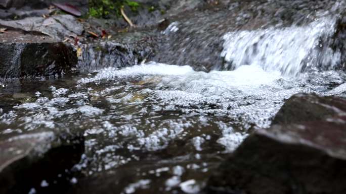 小溪流 湍急水流 山间小溪合集