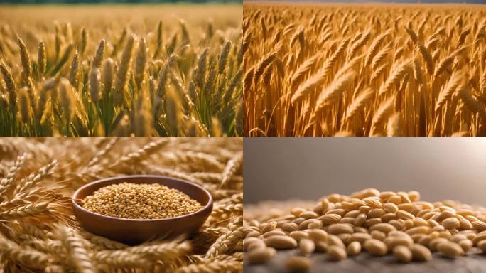 小麦麦田麦子麦穗农业农田2023粮食丰收