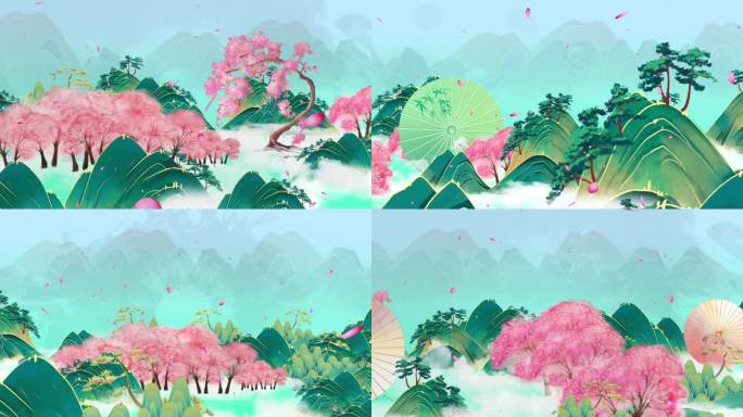 江上清风游-古风背景