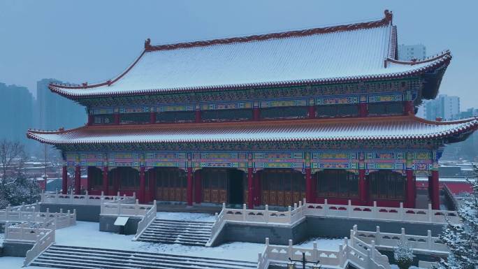 药王庙雪景