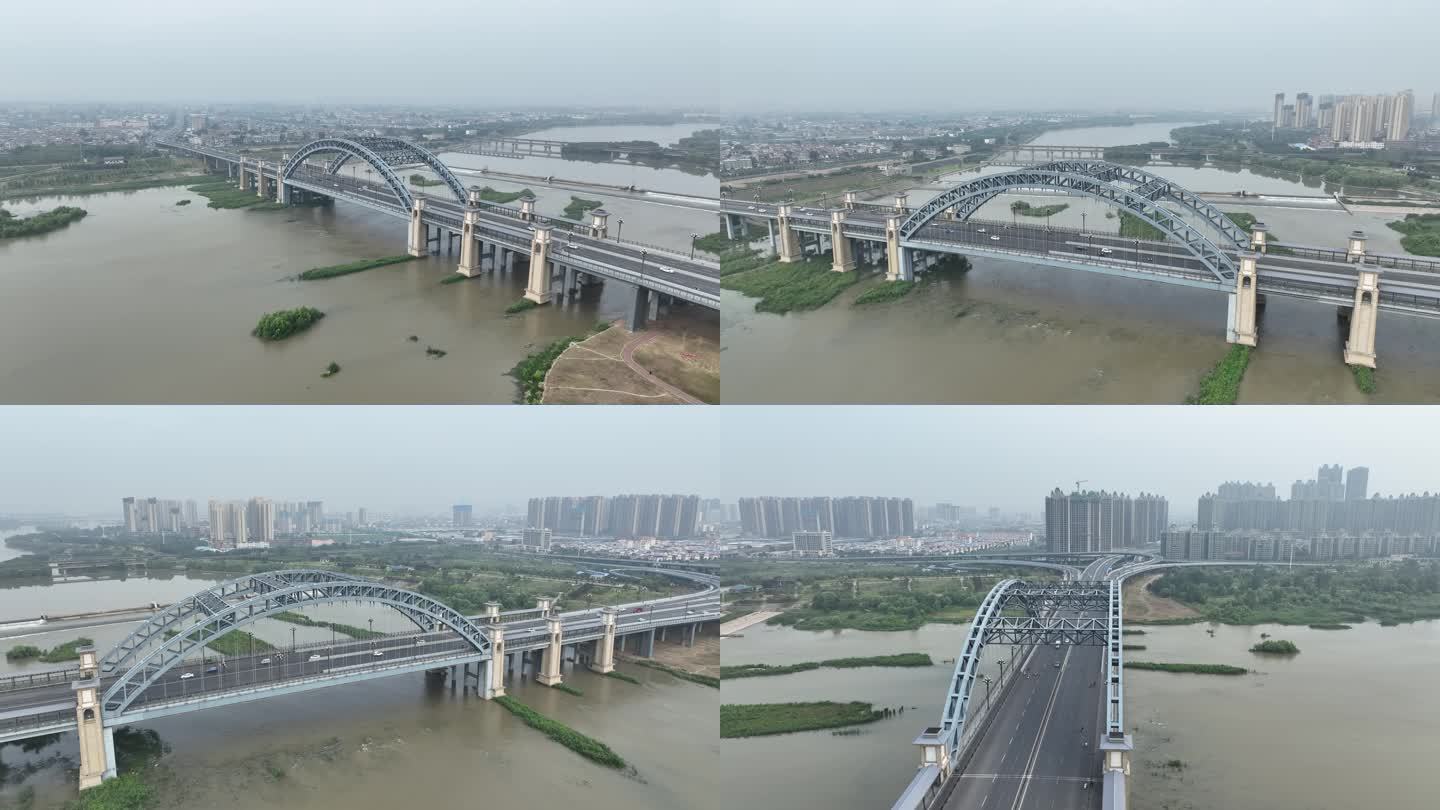 洛阳市瀍河回族区李城大桥4k航拍