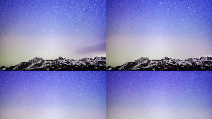 雅拉雪山拍摄双子座流星雨
