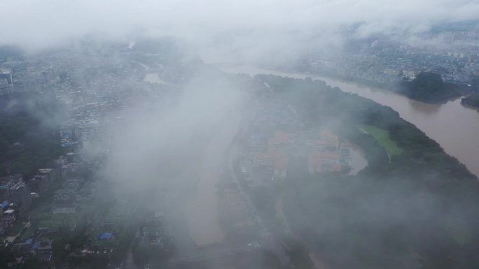 桂林城市云海航拍合集云海端午云海