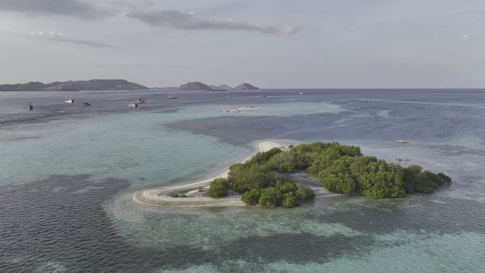 原创HDR印尼印度洋热带岛屿航拍自然风光