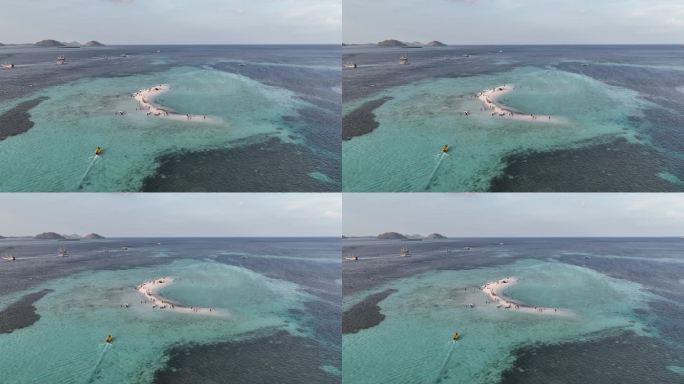 原创 印尼印度洋热带岛屿航拍自然风光