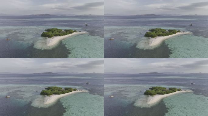 原创 印尼印度洋热带岛屿航拍自然风光