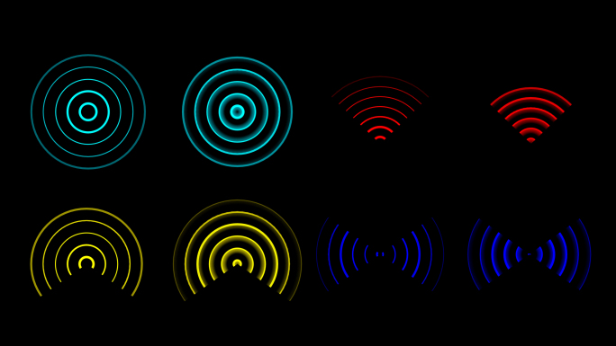 8款无线电波信号扩散AE模板