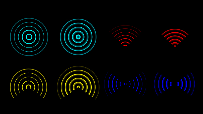8款无线电波信号扩散AE模板